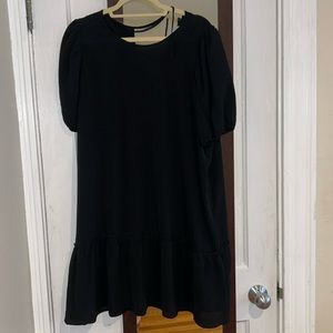 Divided H&M Black Short Sleeve Dress
